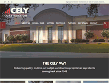 Tablet Screenshot of celyconstruction.com